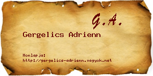 Gergelics Adrienn névjegykártya